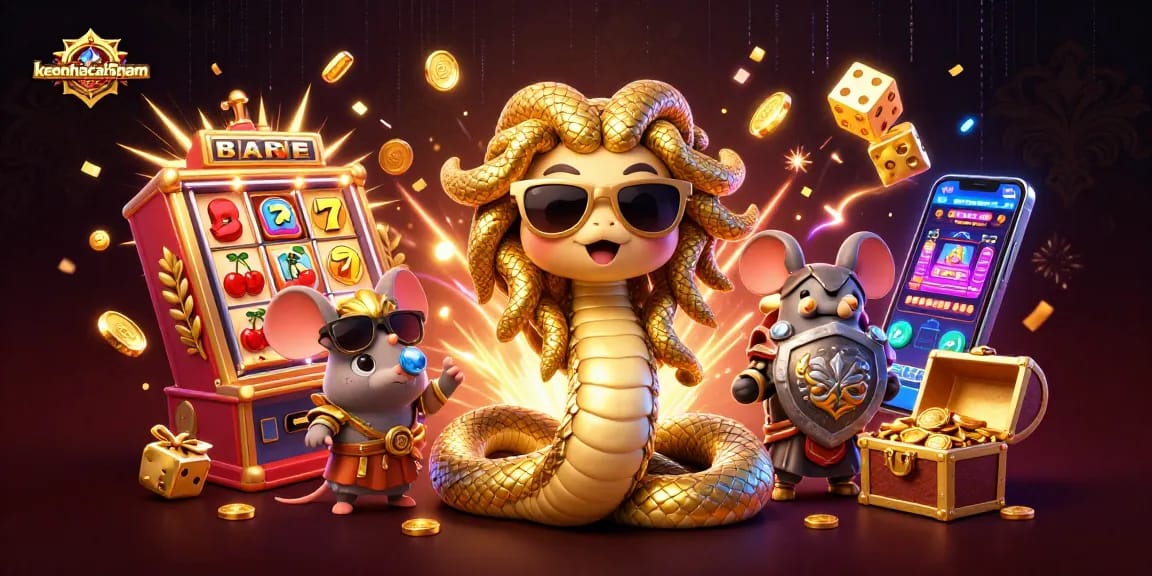 Engage with keonhacai5nam in dynamic casino games through vibrant golden elements and thrilling illustrations.