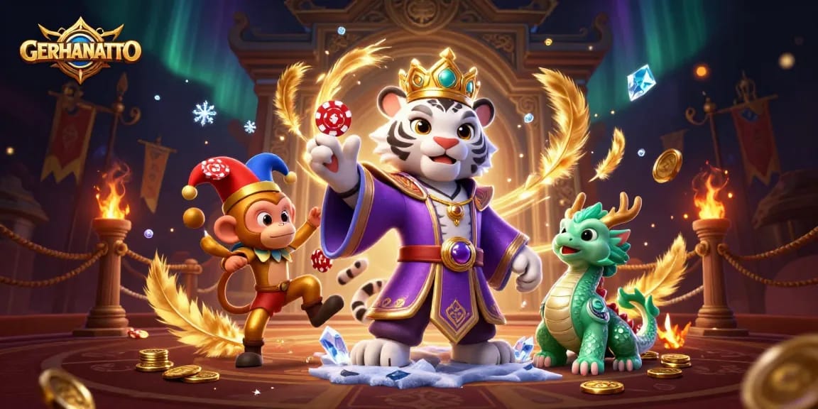 GERHANATOTO menguji keberuntungan dengan kucing cantik dan macan emas dalam perjudian