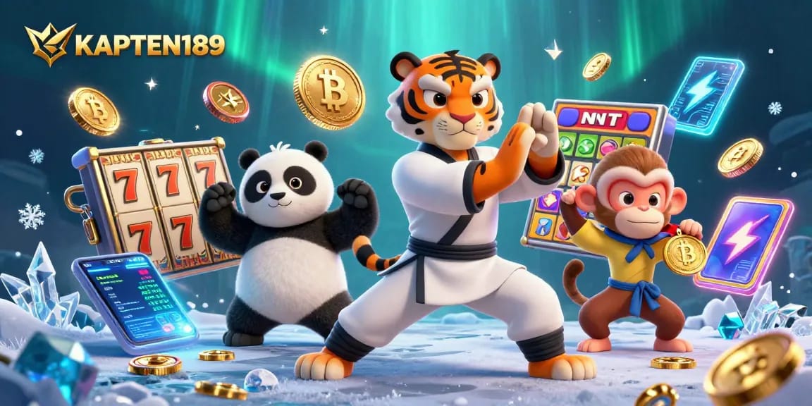 KAPTEN189 slot online gacor dengan karakter kartun dan elemen menarik untuk game.