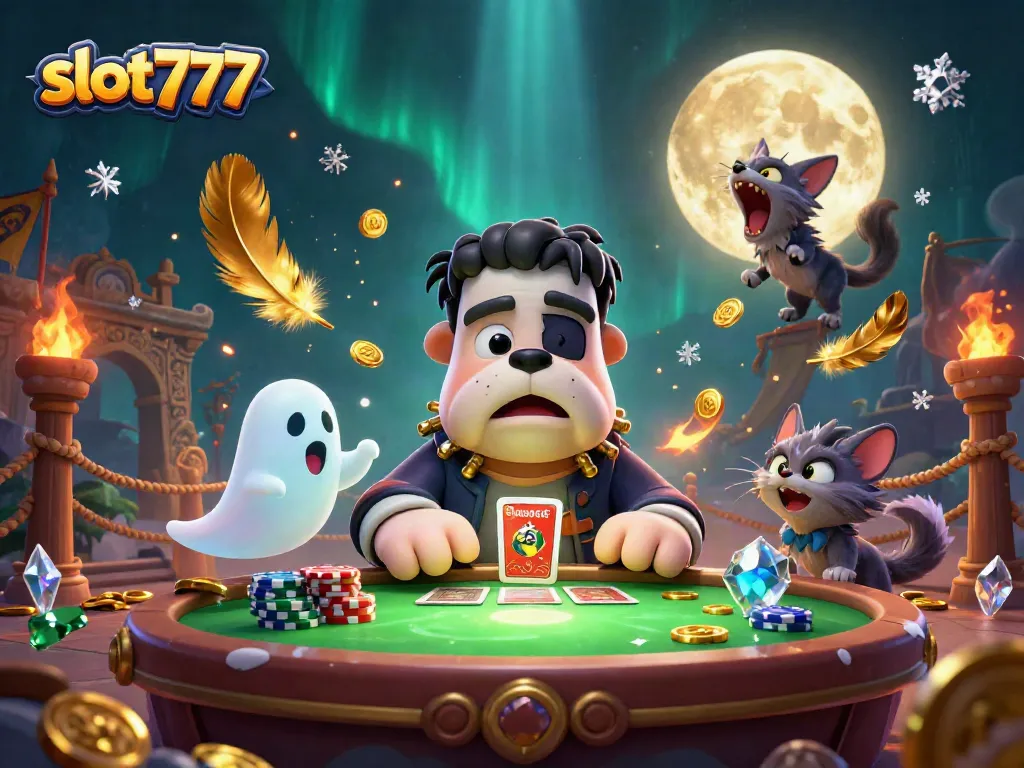 Bermain slot777 dengan mesin slot penuh warna dalam ilustrasi mengesankan.