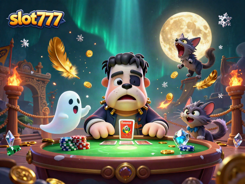 Bermain slot777 dengan mesin slot penuh warna dalam ilustrasi mengesankan.
