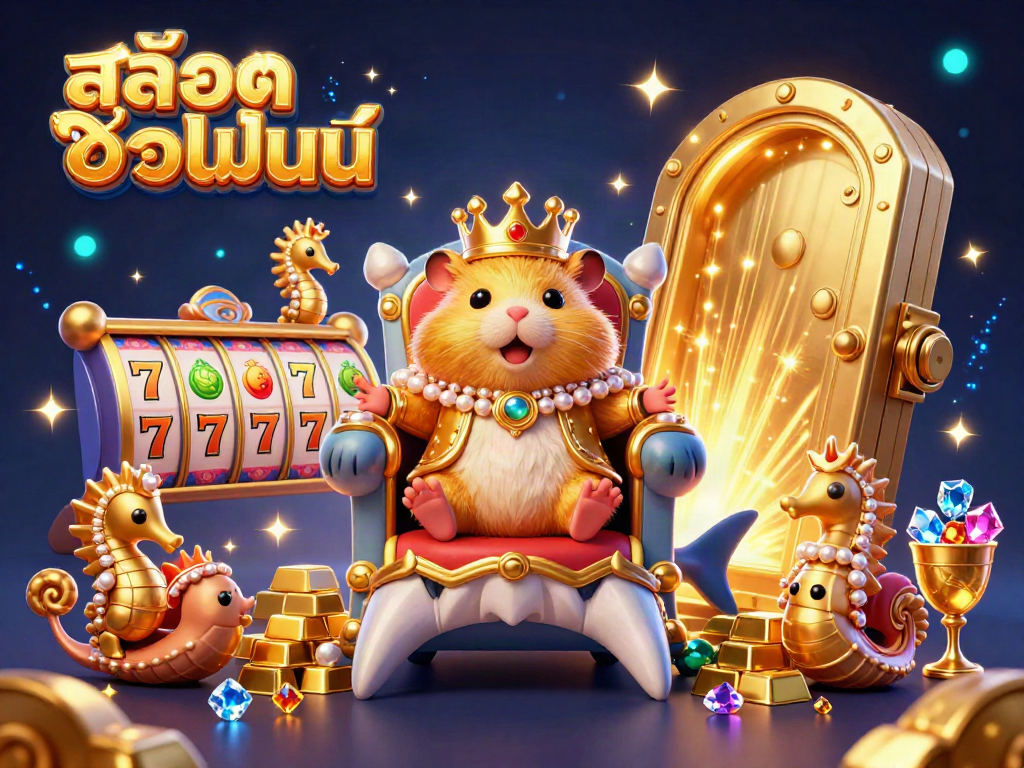 เล่นสล็อตออนไลน์ในโลกที่มีราชาและความมั่งคั่งในภาพ 3D