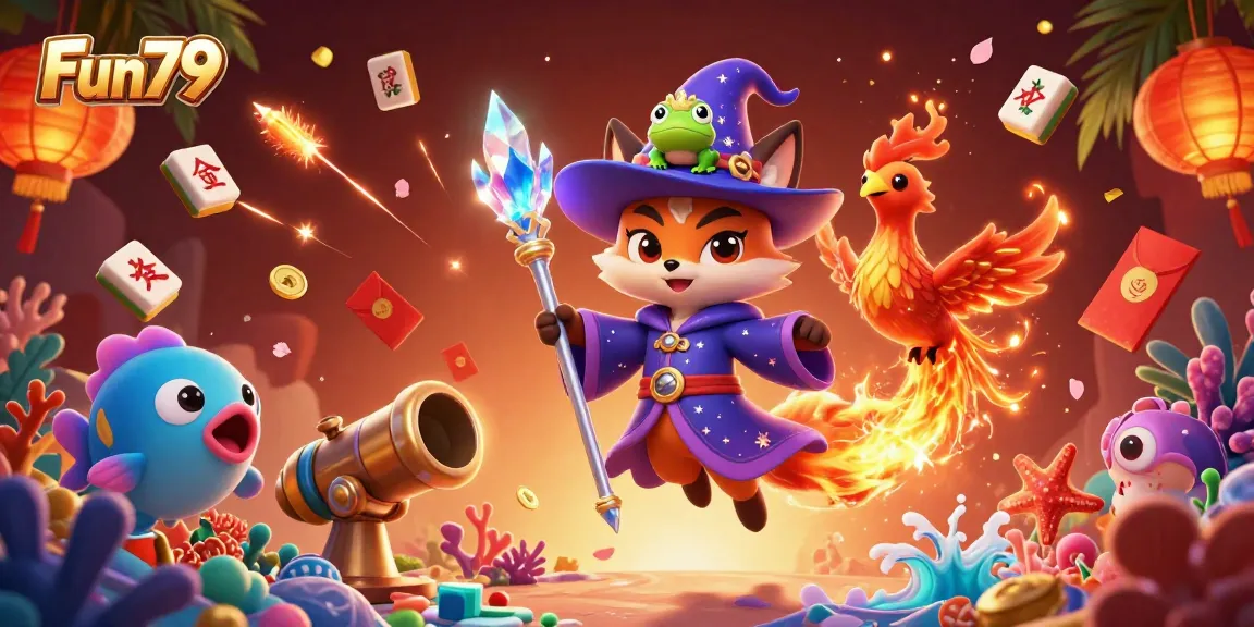 Engage with Fun79's thrilling fish shooting game, featuring vibrant underwater graphics and winning elements.