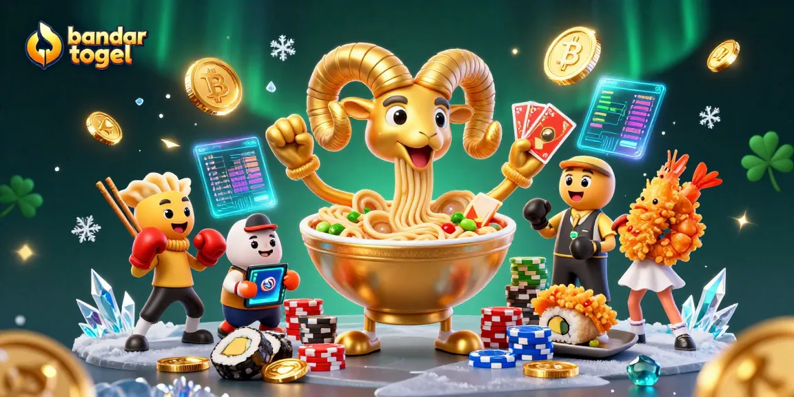 Engage in vibrant bandar togel action with cheerful characters in a dynamic 3D digital casino scene.