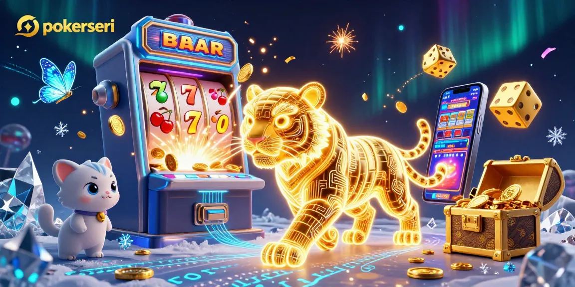 Experience thrilling gameplay at pokerseri with vibrant casino scenes and winning symbols.