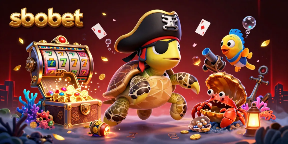 Win big with sbobet and explore treasure-filled underwater casinos featuring vibrant characters.