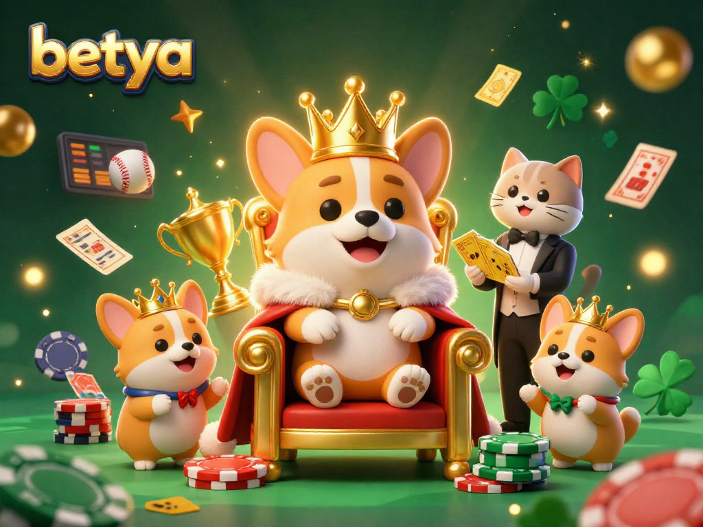 Engage in thrilling sports betting adventures at betya with a royal corgi and dynamic game elements.