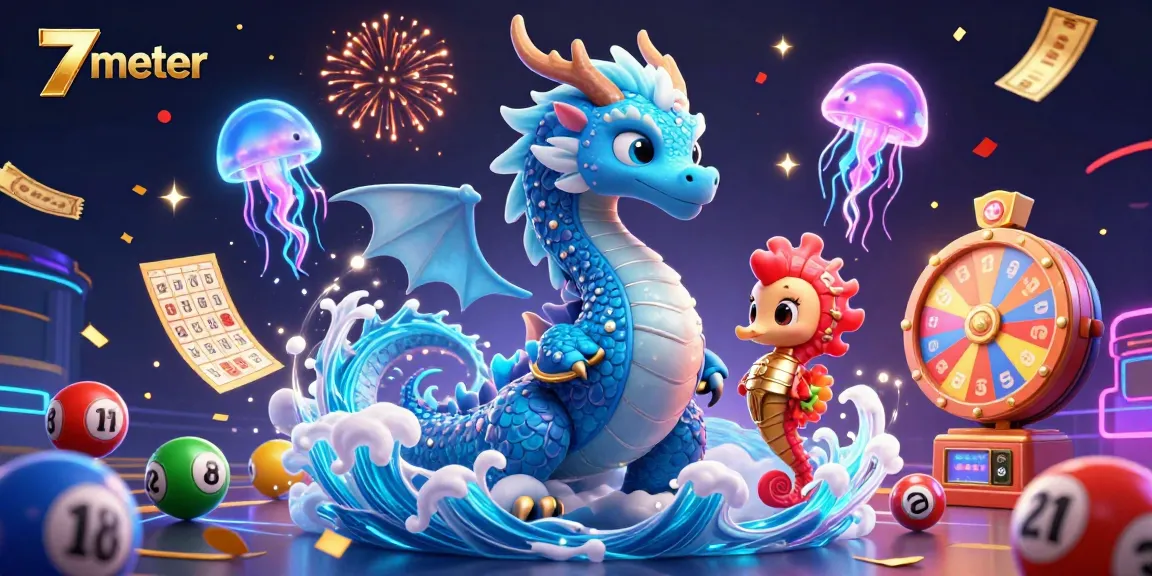 Win with 7meter in this vibrant illustration of dynamic lottery and gaming elements.