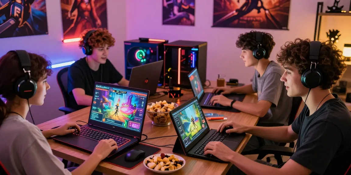 Play engaging porngame with friends in a vibrant gaming setup.