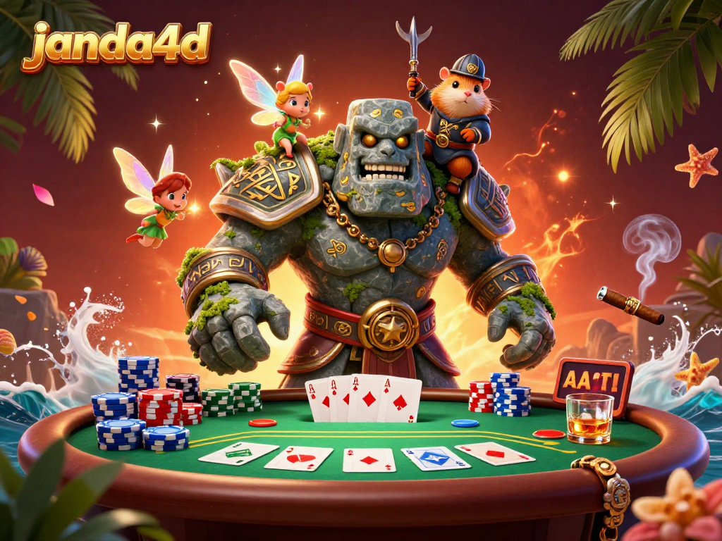 Experience janda4d with high-stakes poker adventures featuring vibrant characters and magical elements.