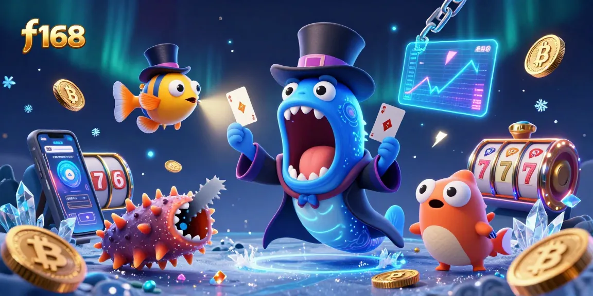 Experience thrilling f168 casino action with a 3D illustration of magical underwater characters.