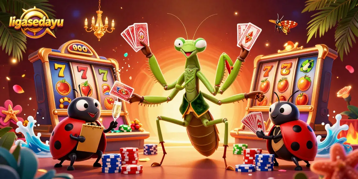 Experience exciting gameplay at ligasedayu with vibrant slot reels and dynamic casino elements.