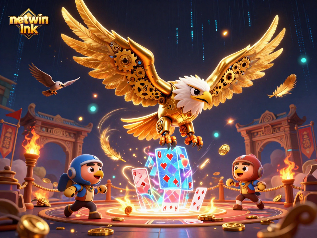 Experience thrilling gameplay with netwin ink in a vibrant casino-themed 3D illustration