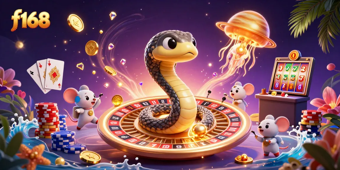 Win big at f168 with the thrilling 3D casino scene filled with cosmic action and betting excitement!
