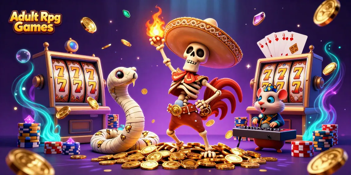 Experience thrilling gameplay with Adult RPG Games featuring vibrant characters and casino themes.