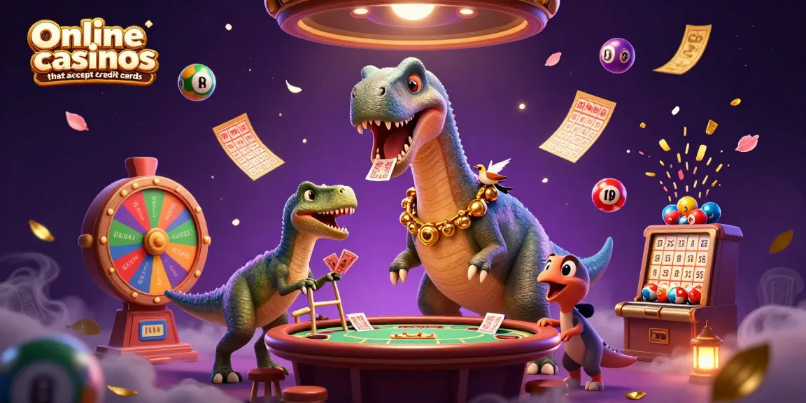 Experience the excitement with online casinos that accept credit cards, featuring dynamic casino characters and visuals.