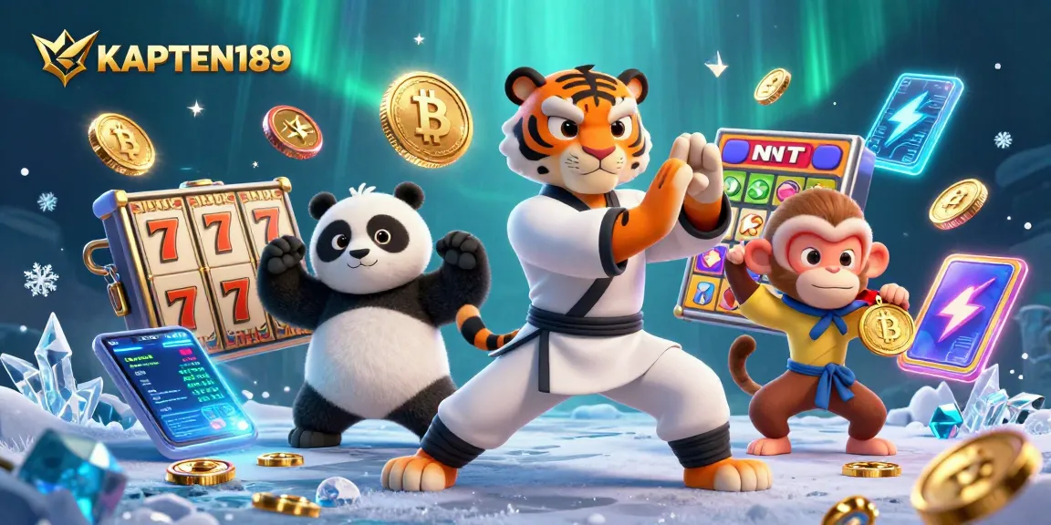 KAPTEN189 slot online gacor dengan karakter kartun dan elemen menarik untuk game.