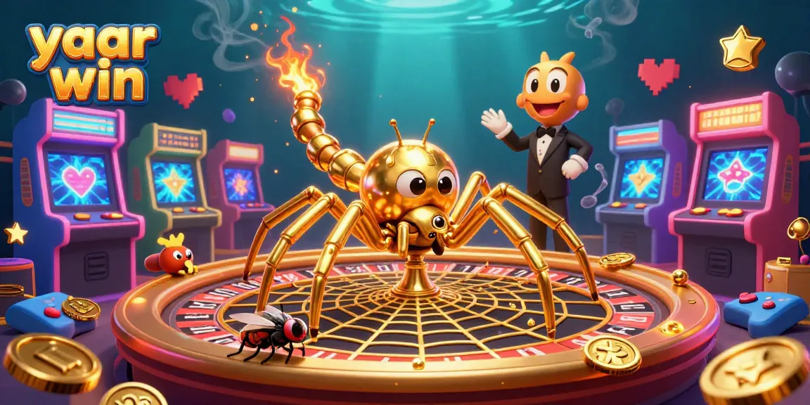 Engage in exciting gameplay as a fly bets at yaar win's sparkling roulette wheel