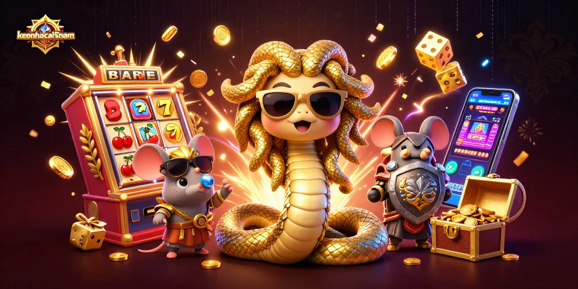Engage with keonhacai5nam in dynamic casino games through vibrant golden elements and thrilling illustrations.
