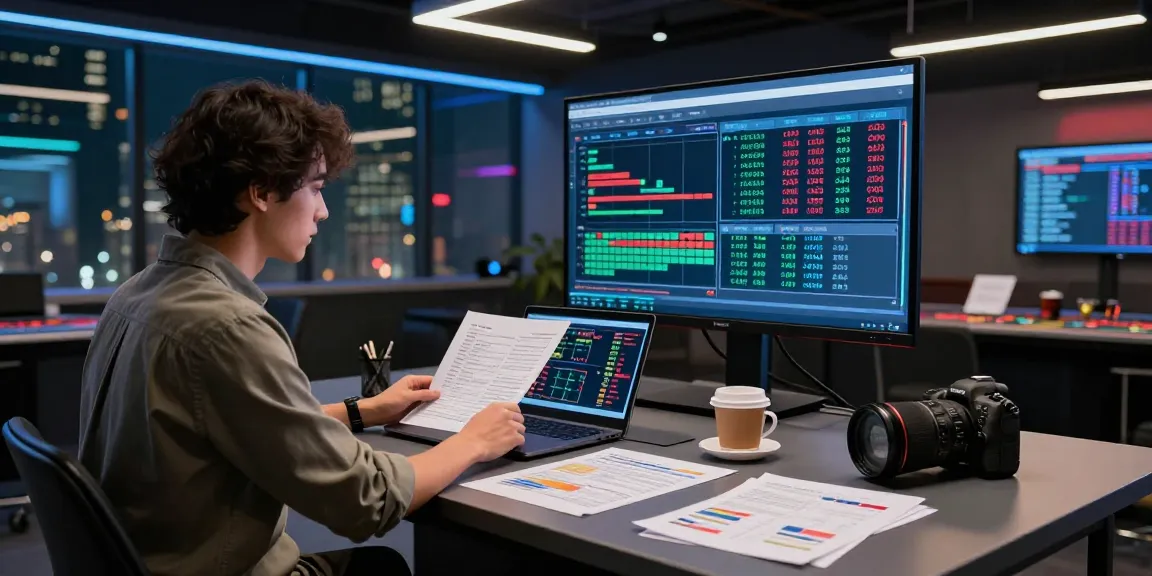Analisis syair menang di ruang studi modern dengan grafik dan data taruhan.