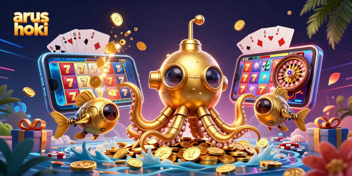 Menangkan permainan slot di arus hoki dengan kraken emas dan puluhan koin emas yang melimpah.