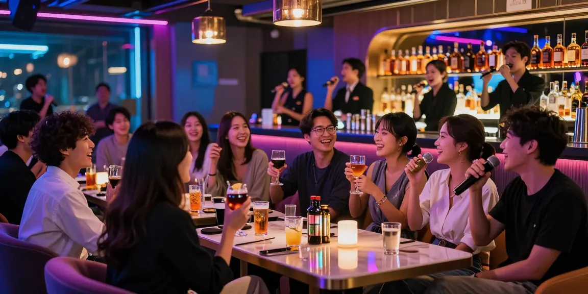 Enjoying 제주유흥 at a lively 레깅스룸 with vibrant atmosphere and whiskey selection.