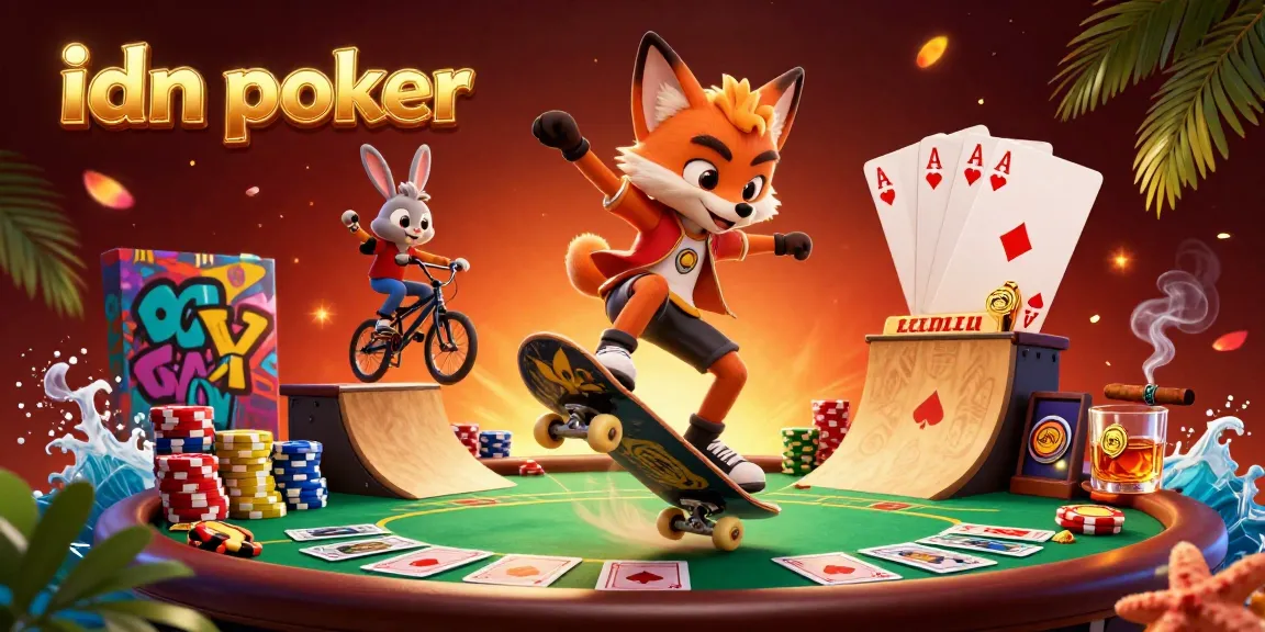 Experience the thrill of idn poker in this vibrant scene of dynamic casino action.