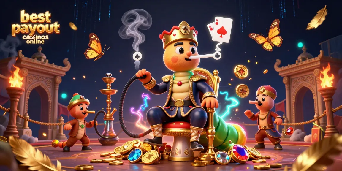 Experience the thrill at the best payout casinos online with this vibrant, dynamic casino-themed illustration.