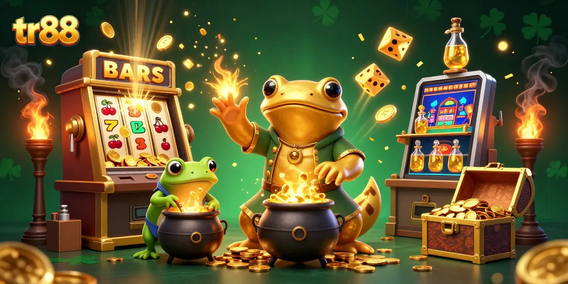 Experience magical wins with tr88 in this vibrant 3D illustration of a casino adventure.