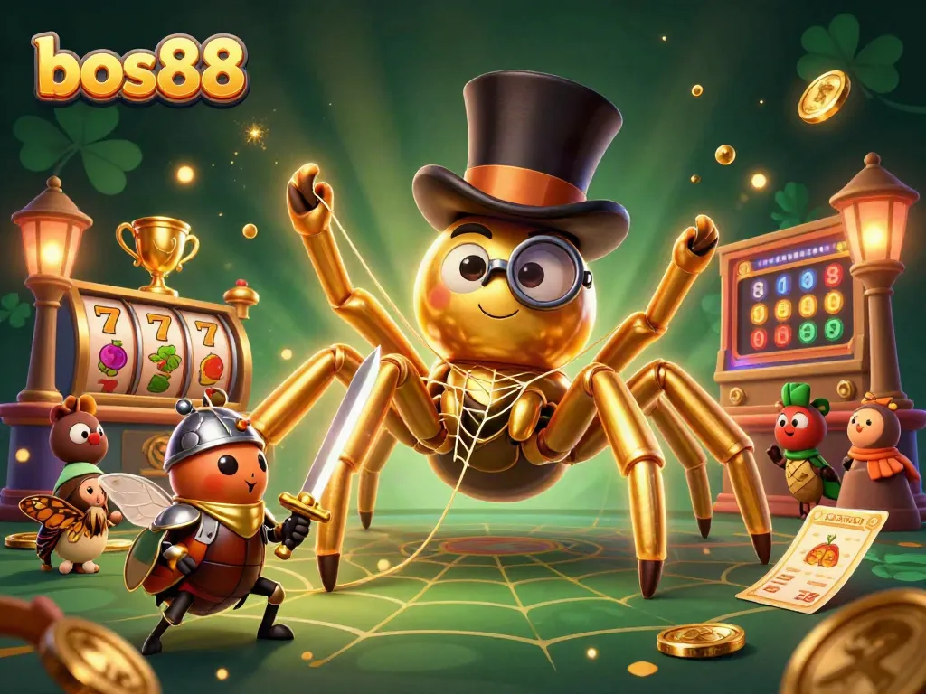 Bermain slot di bos88 dengan karakter menarik dan simbol kesuksesan, judi online yang mengasyikkan.