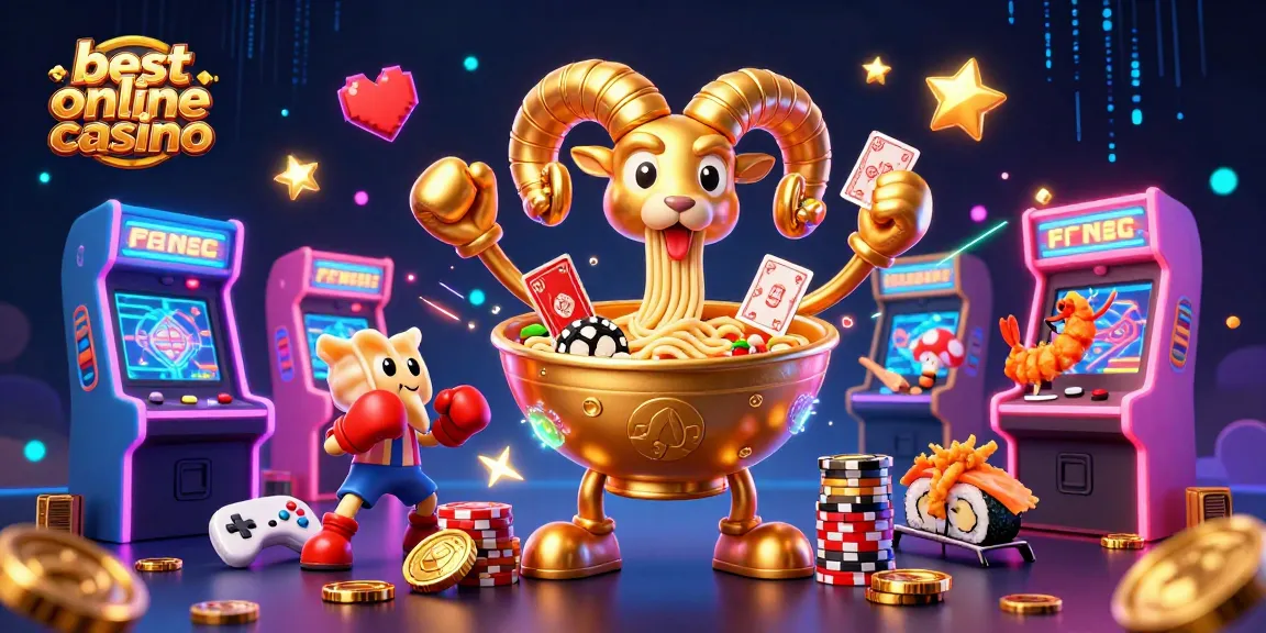 Experience the excitement at the best online casino with vibrant 3D characters and gaming elements.