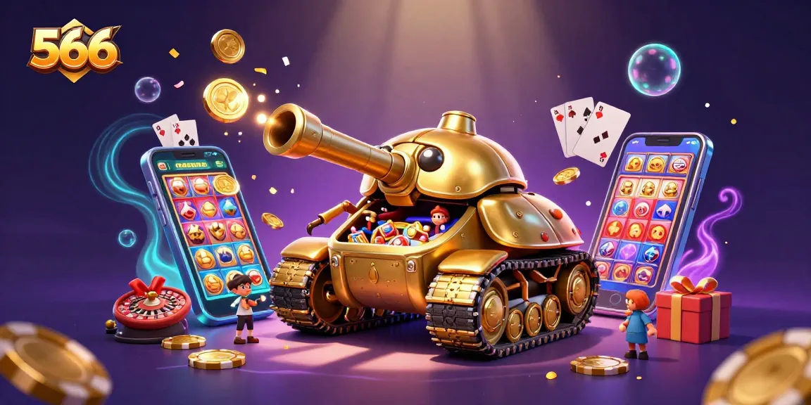 Engage with exciting 566 casino adventures featuring a golden beetle tank revealing a miniature casino.