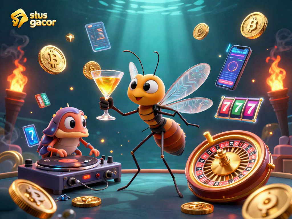 Experience thrilling gameplay with situs slot gacor in this captivating casino scene!