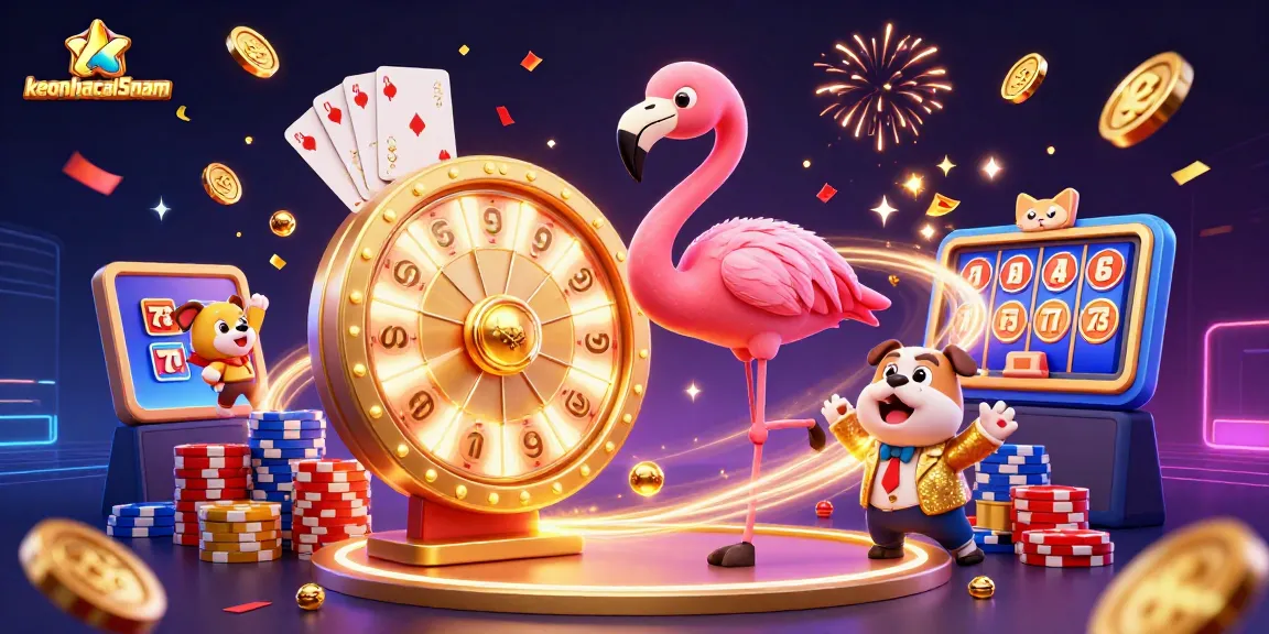 Experience thrilling moments at keonhacai5nam with exciting prizes, games, and vibrant casino atmosphere.