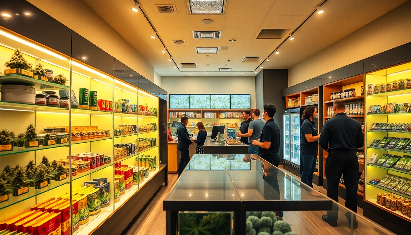 Discover quality products at a welcoming Weed Store with vibrant displays and friendly service.