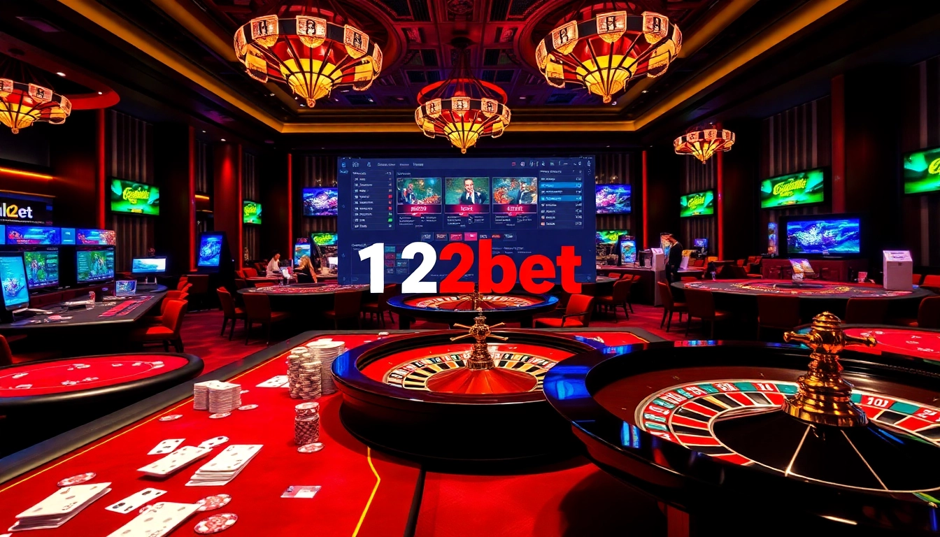 Engaging casino scene highlighting link 12bet with exciting games and a modern interface.
