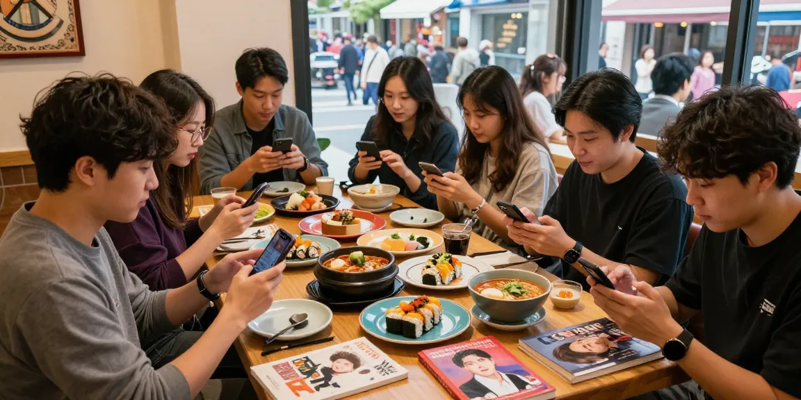 Join diverse conversations over Asian cuisine at https://hanadultalk.com in a vibrant café scene.